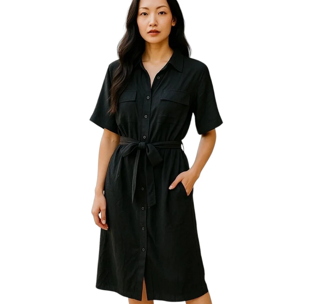 Universal Standard Black Dress. Brand New With Tags. Size Medium ( 18-20) - Picture 2 of 8